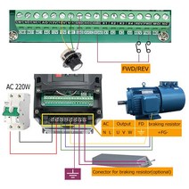 위상변환기 슬라이닥스 도란스 2.2KW/1.5KW VFD 인버터 단상 입력 220v 및 3 상 출력 CNC 스핀들 모터 속도, 02 2.2kw_02 220V