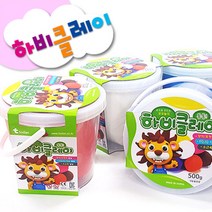 토단하비클레이 500g 대용량/점토/칼라점토/컬러점토/찰흙/점토, 하양