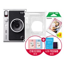 인스탁스 미니 에보(Evo)_정품+투명케이스+필름20장/+앨범+액정필름(국산), 블랙