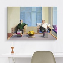 더 아트 컴퍼니 데이비드 호크니 명화 그림 인테리어 캔버스 액자 22종, 16. DH-돈 바카디와 크리스토퍼 이셔우드