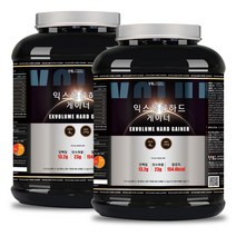 [보틀증정] 단백질보충제 벌크업 익스볼륨하드 게이너 4kg x 2통 복합 프로틴 파우더 쉐이크