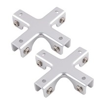 유리파티션 칸막이자재 장식장만들기 진열장제작 유리 장식장 만들기 목재 겸용 브라켓 십자+자 (올핀)_1972EA, 본상품선택