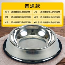 밥공기 개가 그릇 큰사이즈 사료 분량 래브라도 리트리버 방지 엎지르다 대형 갈 큰개 식대야 강아지용 632170106, 일반핏 타입 XL 입 225CM 내막, 스텐레스 미끄럼방지 애완동물 펫