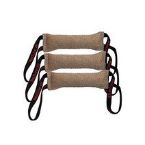 REDLINE K9 909998 주트 터그 장난감 3개 번들 7.6 x 30.5 cm 핸들 2개 레드 라인