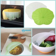 [남대문샵] 실리만 실리콘 연잎랩 25cm, 투명올리브