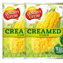 골든서클 호주 Golden Circle Creamed Corn 크림드콘 옥수수 통조림 410g, 2팩