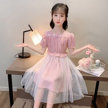 밀크봉봉 여아 초등생 레이스 원피스