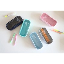 라벨라비타 슬림에나멜Q 스카이라벨라비타 슬림에나멜Q 스카이 필통 파우치 연필깎이 사무용품 오피스디포 사무실 사무실용품 에나멜 문구 디자인문구, 본상품