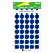 유니온플러스 unionplus 숫자스티커(306/청색) UL-306BL 16mm 1개