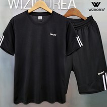 위즈아이 남성용 쿨링 매쉬 트레이닝 세트 아동 빅사이즈 W014SET