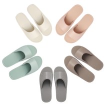 깔끔한 심플 실내화 사무실 슬리퍼 실내 가죽, 민트, M