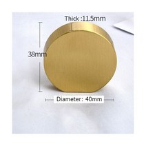 KAK-황동 가구 손잡이 구리 캐비닛 옷장 드레서 서랍 주방 찬장 중국 스타일 문 당김, Ear Shape L