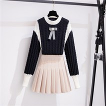 키작은여자옷 여성의류 겨울 가을 유럽 상품 학원 무드 스웨터 키커 보이는 원피스 3150418814