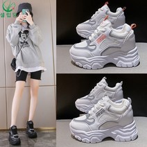 셀럽당 여성 키높이 스니커즈 통기성이 메쉬 운동화 7cm