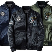 위즈아이 누빔 이글 항공점퍼 양면 블루종 WI092J