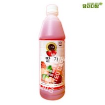 청솔 딸기 원액 835ml, 1개, 1ml