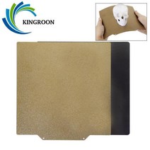 kingroon pei - kp3s ender 3용 3d 프린터 스프링 강판 히팅 베드 사전 적용된 유연한 마그네틱 베이스, 350x350mm, 중국