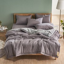 마인 베일 마이크로 모달 차렵이불 S 싱글베개세트 그레이