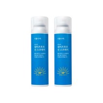 (더블기획+랜덤사은품지급) 식물나라 산소수 워터프루프 선스프레이 100ml 1+1, 2개