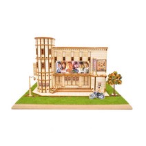 드라마 촬영장 순양극장 나무조립 DIY 키즈 감각발달 집콕놀이 미술놀이 취미 iq 키트, 상세페이지참조