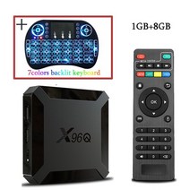 정품 안드로이드 스마트 TV 박스 Allwinner H313 쿼드 코어 CPU 스트리밍 미디어 플레이어 4K 24G 와이파이 넷플릭스 유튜브 TV 프리픽스 X96Q, 2.미국 플러그  X96Q1G8GI8