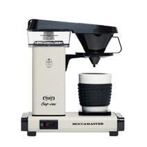 Moccamaster 모카마스터 소형 커피 머신 화이트 300ml 사무실 원두 업소용 전자동 렌탈 매장용 생일 선물