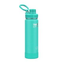 Takeya Sport 프리미엄 품질 삼중 벽 단열 스테인리스 스틸 물병 뚜껑 포함 623.7g(22온스) 챔피언 블루 프로 1266931, 40 oz, Touchdown Teal