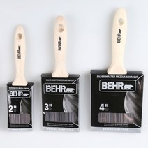 베어 프리미엄 실버 페인트 브러쉬 (플랫형) (2/3/4인치), 실버브러쉬 플랫형 3.0인치