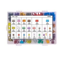 퓨즈집게 자동차 퓨즈 5A10A15A20A25A30A35A 앰프 박스 클립 조합 톱날 칼날 세트 검사 회로 전기 펜 306 개, [07] 250PCs zinc