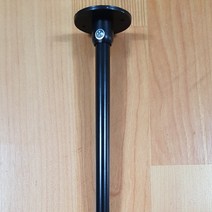 드림아트 (휘어지는 구간에 적합) 라운드 커튼레일 (120~420cm 22종), 블랙 지지대(소)