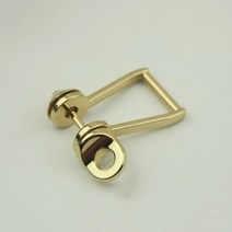 금속 이동식 오픈 스크류 D 링 버클 특수 걸쇠 DIY 가죽 공예 가방 스트랩 벨트 밴드 어깨 웨빙 1 피스, light gold