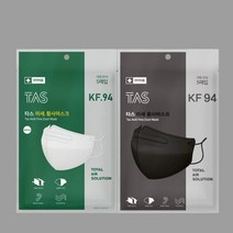 타스 마스크 타스플러스 KF94 새부리형 성인용 화이트 블랙 50매 (5매입 * 10팩) / 타스 플러스 미세황사 새부리형 착용이 편한 마스크 쾌적한 마스크 귀가편한 마스크, 화이트 (5매입 X 10팩)