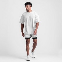 똑소녀 남성용 데일리 머슬핏 반팔 티셔츠