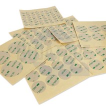 MJ 3M 9495LE PET 초강력 투명 폼 양면테이프 원형 B612 512128EA, 스마트피플 35mm 9개입