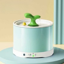 선인장정수기 자동 순화 음수대 강아지 냥이 급수기, 그린 1L 자가순환