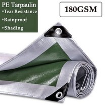 캠핑 텐트 타포린 방수포 우레탄창 180gsm 0.32mm pe 정원 식물 커버 방수 천 전망대 자동차 애완견 집 방수 그늘, 1.8mx0.8m