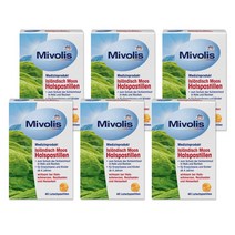 미볼리스 아이슬란드 목사탕 40st 6개 Mivolis Islaendisch Moos Halspastillen 40 St, 1봉