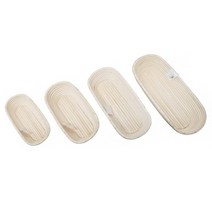 글루텐 타원 발효바구니 (4size) 반느통 바네통 Banneton, 타원 발효바구니(미니)+타원광목천(미니)SET