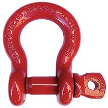 Crosby 1018384 Carbon Steel S-209 Screw Pin Anchor Shackle Self-Colored 1/2 Ton Working Load Limit, 1, 1/4