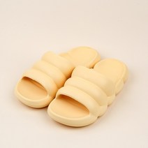 포그망 마카롱 거실 실내화 EVA 발편한 슬리퍼, 옐로우(230-245mm) - 마카롱거실화, 1개
