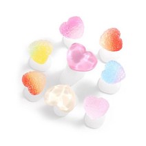 8pcs 실리콘 발가락 분리기 세트 귀여운 꽃 동물 모양 외반 외반 교정기 r3mf, h