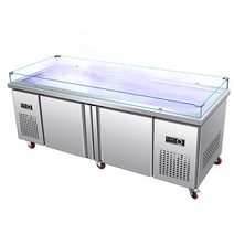 해산물 냉장고 생선 업소용 냉장 평대 수평 쇼케이스, 1500x800x900