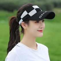 시원한 메쉬 여성 골프 라운딩 모자 캡 테니스, 화이트