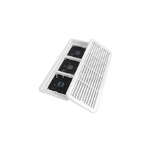 TYTXRV 캠핑카 480mm 185mm 흰색 12V 환기 벤트 팬 RV 트레일러 캐러밴 측면 공기 배출구 배기, [01] Three motors