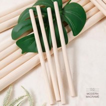 [616+sj] 뉴송 목봉 나무봉 15mm 30cm 마크라메 재료 모던마크라메 마크라메키링 마크라메목봉 마크라메트리 마크라메월행잉