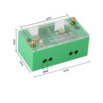 두꺼비집 배전단자 분전상자고전력 정션 박스 퀵 커넥트 220v 단상 가정용 커넥터 제로 파이어 션트 터미널 블록 박스, 2 인 4 아웃
