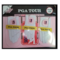 PGA TOUR 양가죽 양피 18호 19호 20호 여성용 여자용 골프장갑 피지에이 투어 3입