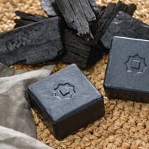 자주 JAJU 동구밭 제로바 참숯 고체 클렌징 비누, 블랙_FR