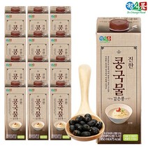 [콩살들이] 정식품 진한 콩국물 검은콩, 950ml, 12개