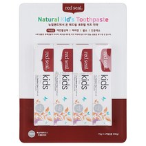 레드씰 키즈 치약 75g×4개, 75g, 4개
